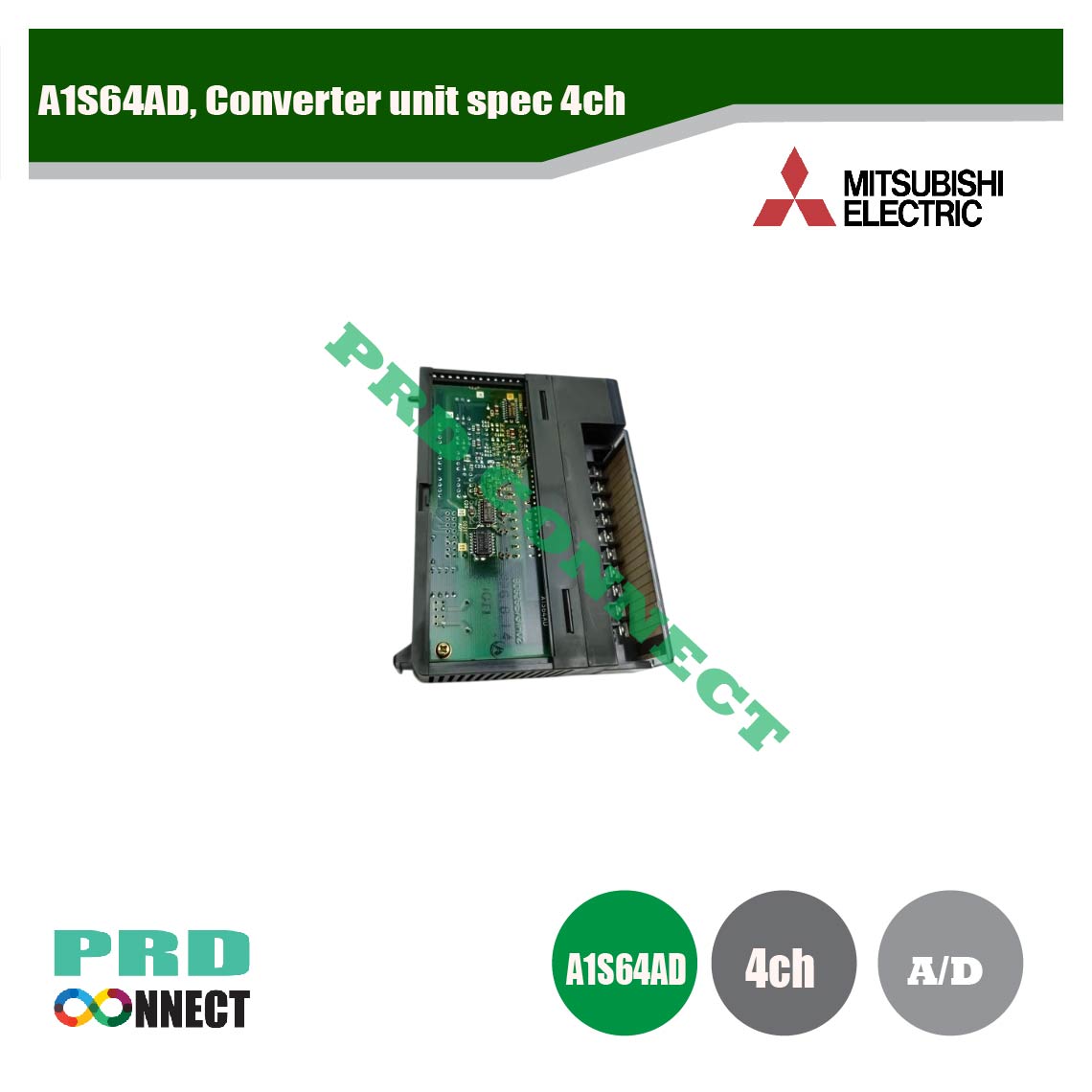 A1S64AD, Converter unit spec 4ch, MITSUBISHI