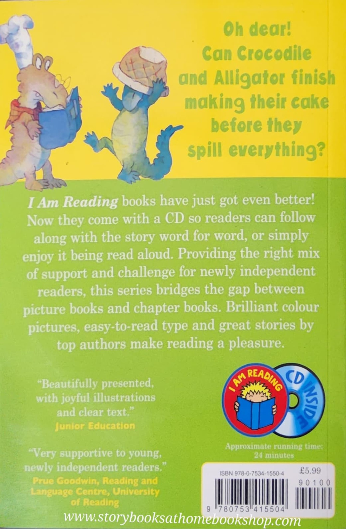 หนังสือนิทานปกอ่อน** 🍓🍓I AM READING: ALLIGATOR TAILS AND CROCODILE CAKES (WITH CD)