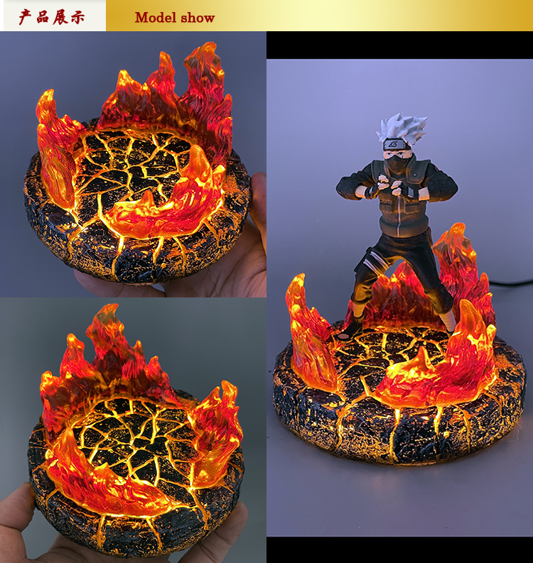 GK Resin Diorama Effect งานเรซิ่น ฐานเอฟเฟค ฉากพื้นอิฐเอฟเฟคเปลวไฟ (มีไฟ)(สายเสียบUSB)