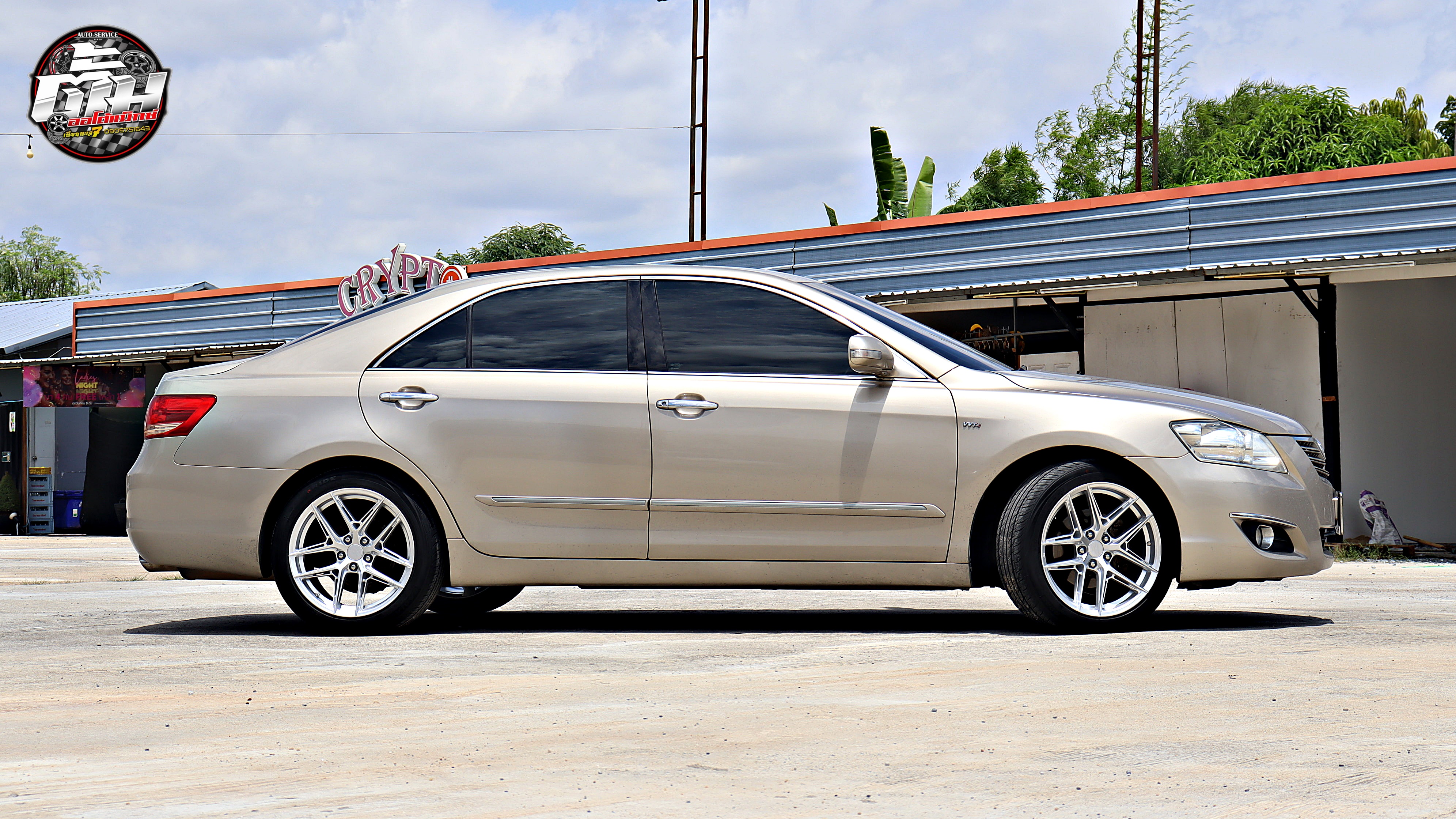 TOYOYA CAMRY เปลี่ยนล้อยาง EMOTION-R VS2 ขอบ18นิ้ว ยาง GOODRIDE RP88 235/45R18 98V