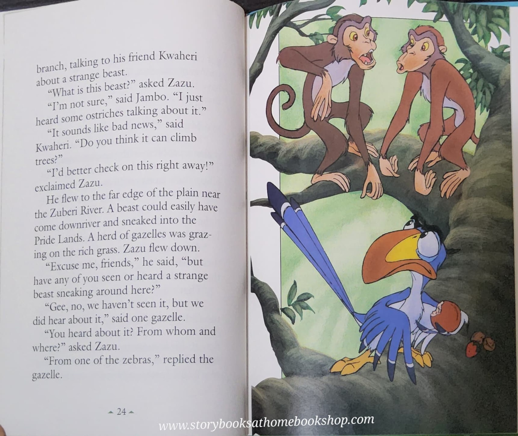 หนังสือนิทานปกแข็ง** 🍅🍅DISNEY'S THE LION KING HOW TRU,ZAZU