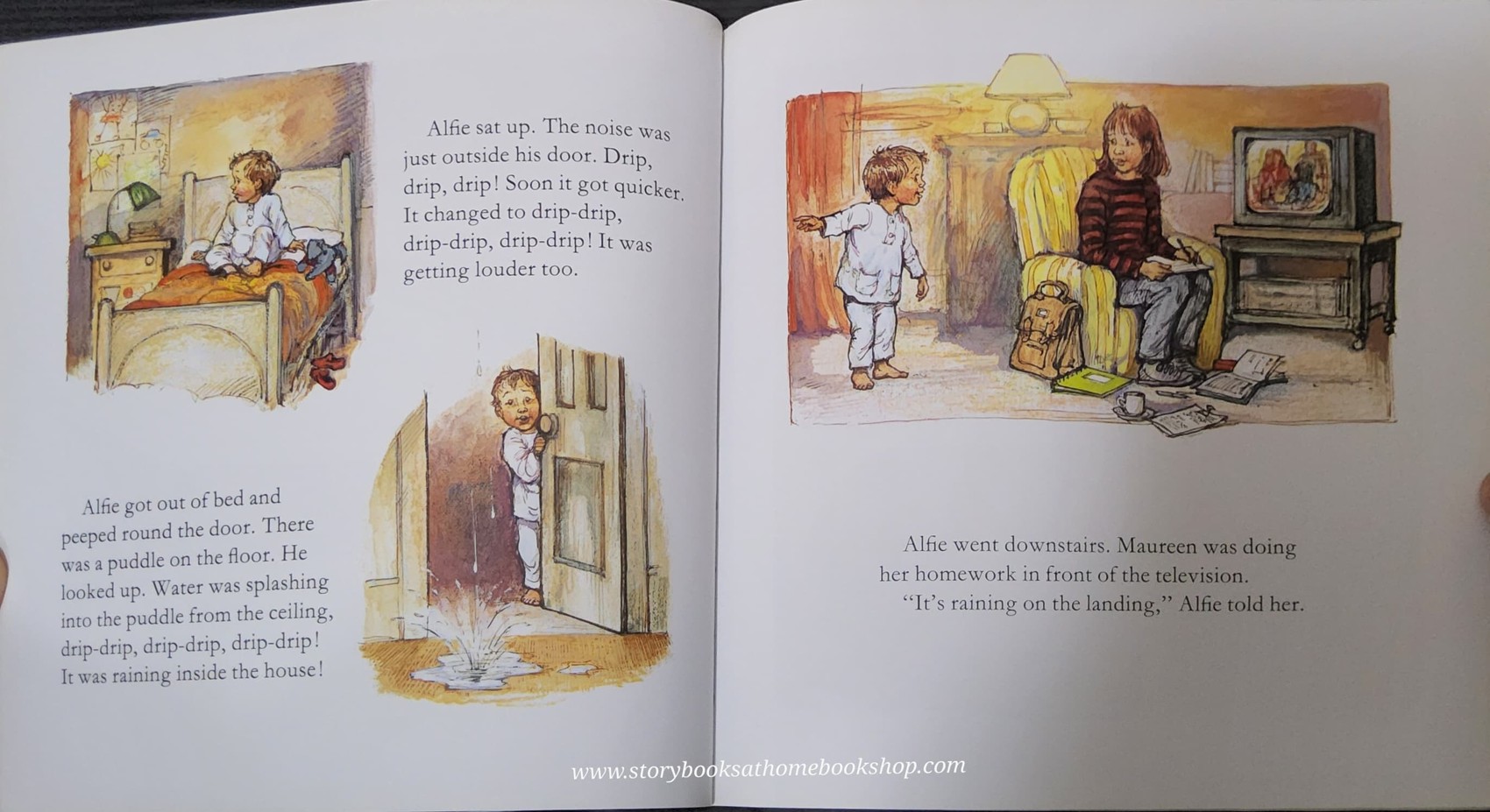 หนังสือนิทานปกอ่อน ** 🍅🍓ALFIE AND EVENING AT ALFIE'S BY SHIRLEY HUGHES