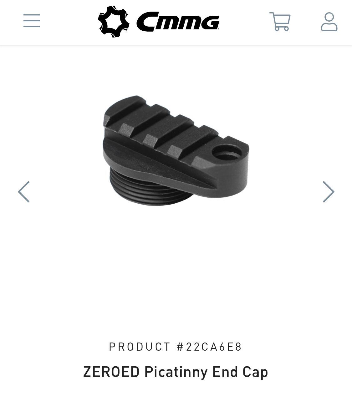 CMMG - ZEROED Picatinny End Cap