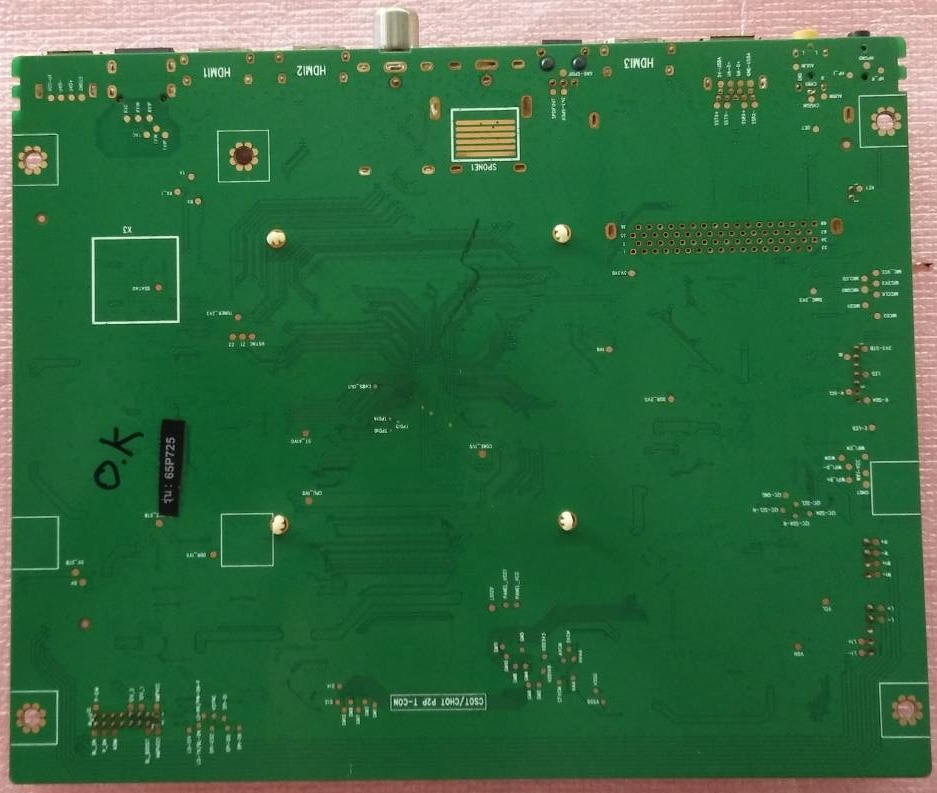 เมนบอร์ดทีวี ทีซีแอล TCL ของแท้มือสองถอดจากเครื่อง รุ่น65P725 พาร์ท40-R51MG2-MAD2HG