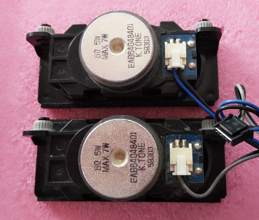 ลำโพงทีวี LG (แอลจี) ของแท้ถอดจากเครื่อง ใช้กับรุ่น43LF510T 49LF510T พาร์ทEAB64048401 6โอมห์ 5วัตต์