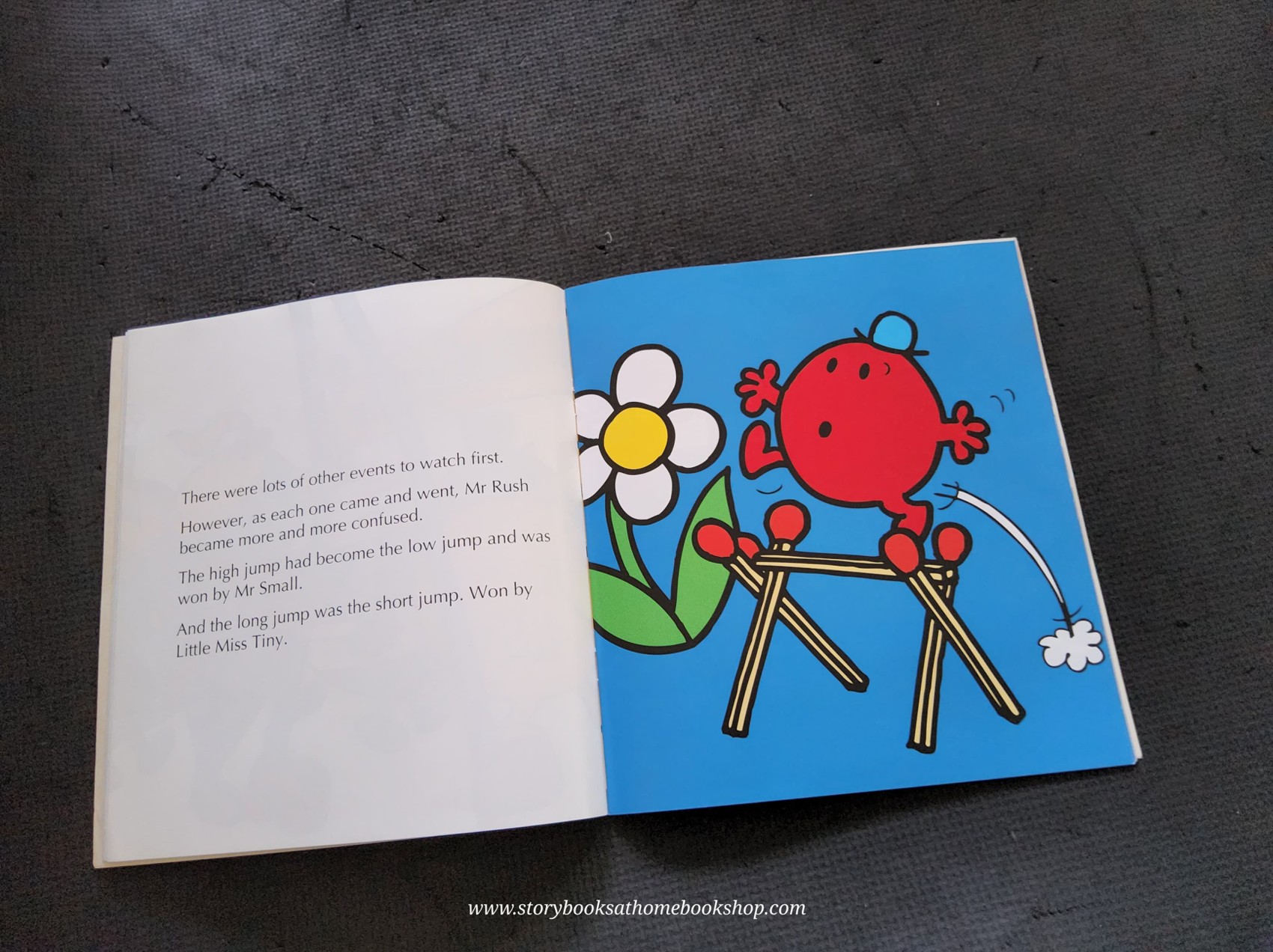 หนังสือนิทานปกอ่อน** 👉LITTLE MISS&MR.MEN👍 🍅🍅MR.HAPPY AT SPORTS DAY by Roger Hargreaues