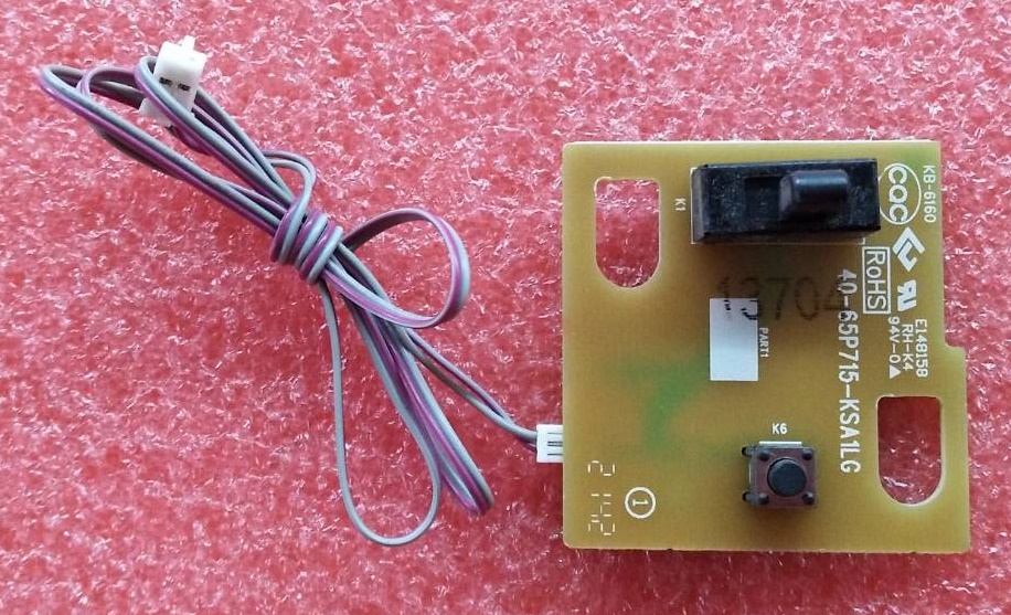 ตัวรับสัญญาณ รีโมทย์ TCL (ทีซีแอล) ของแท้ถอดจากเครื่อง รุ่น 43P725 พาร์ท40-65P715-KSA1LG