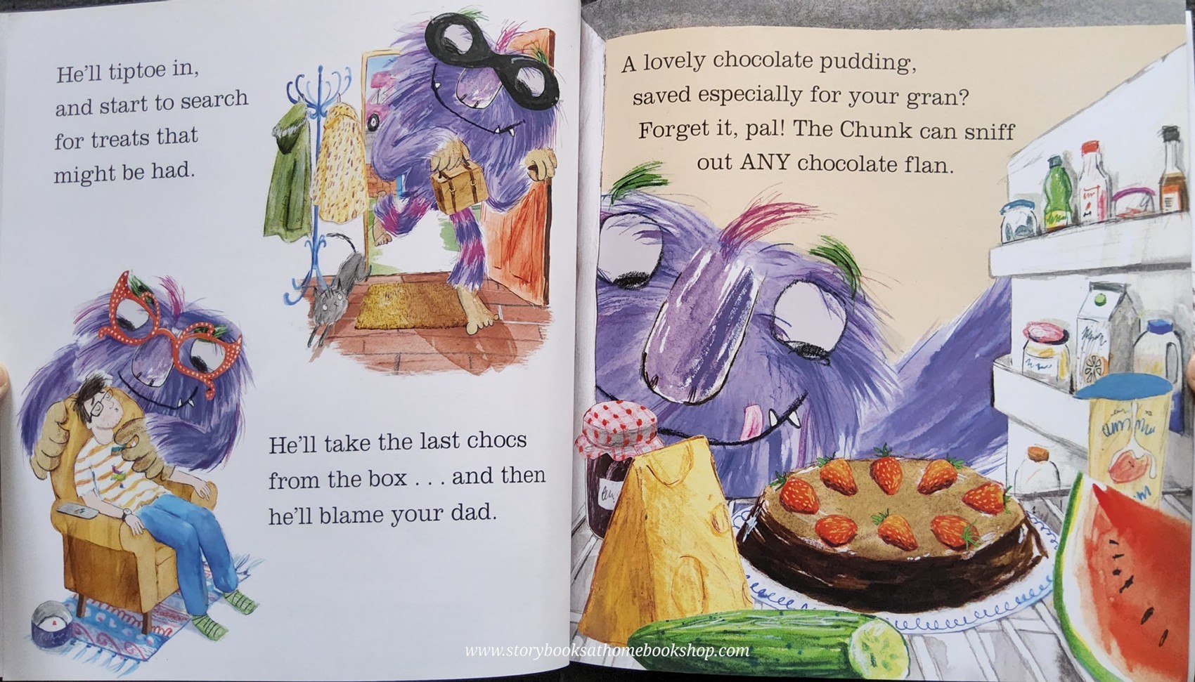 หนังสือนิทานปกอ่อน ** 🍅🍓 WANTED THE CHOCOLATE MONSTER