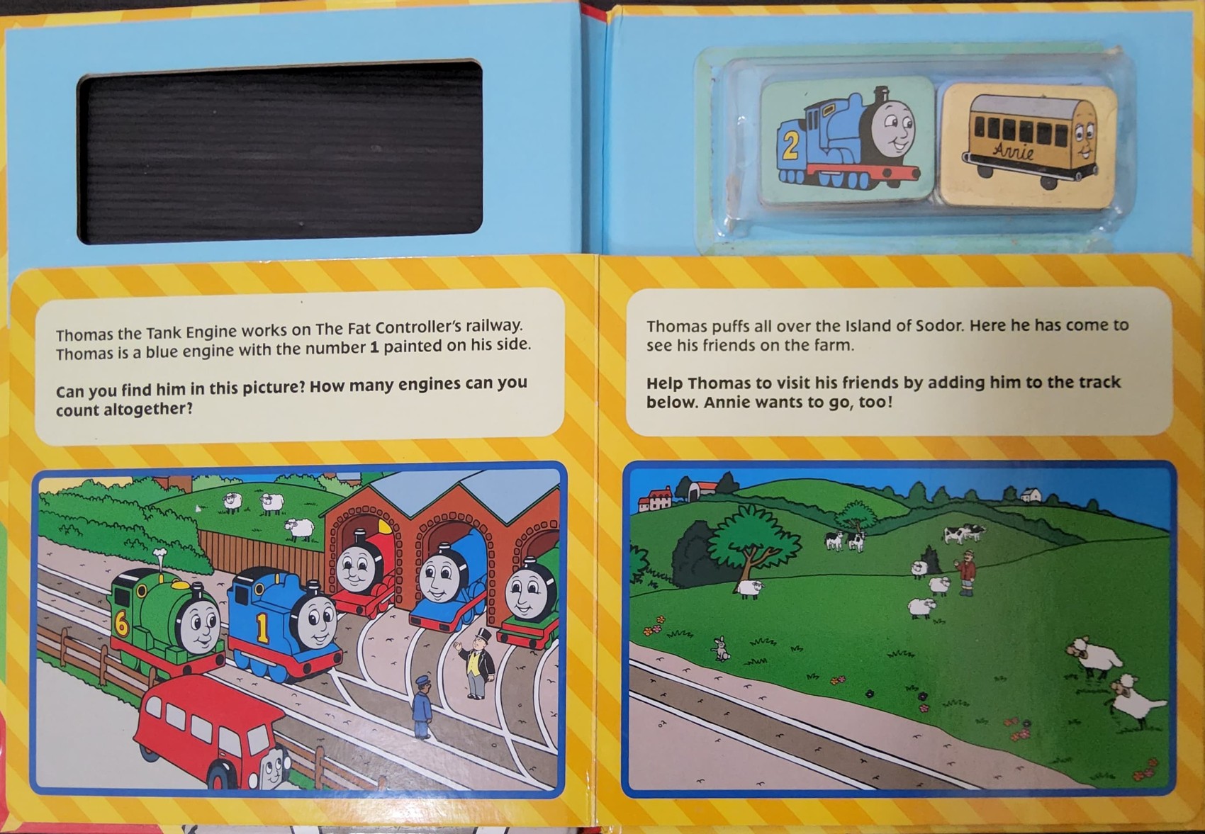 MAGNETS BOARD BOOK ** 🍅🍓MY THOMAS MAGNET BOOK WITH 8 CHARACTER MAGNETS!