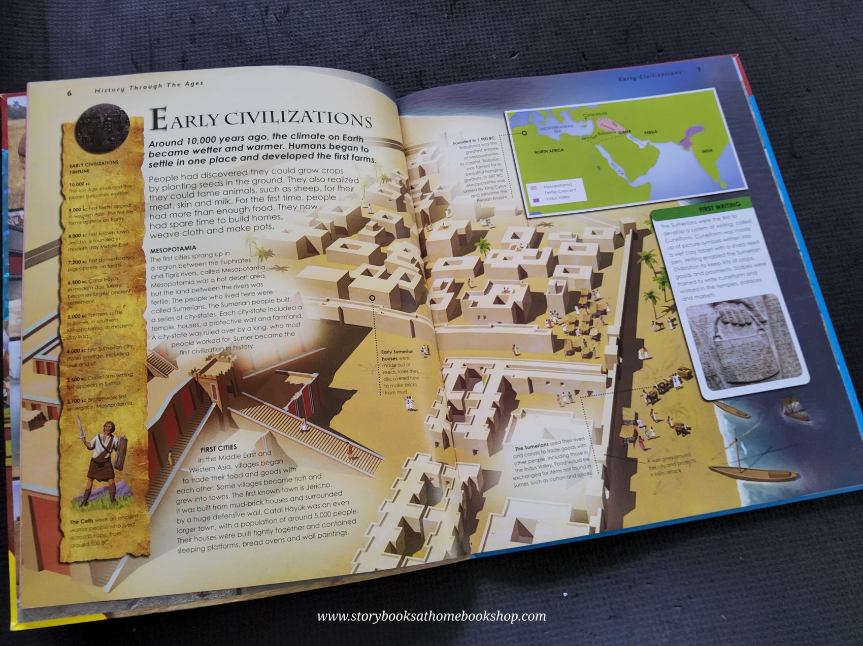 KNOWLEDGE BOOK** ♥️♥️HISTORY THROUGH THE AGES (NO GIANT POSTER)