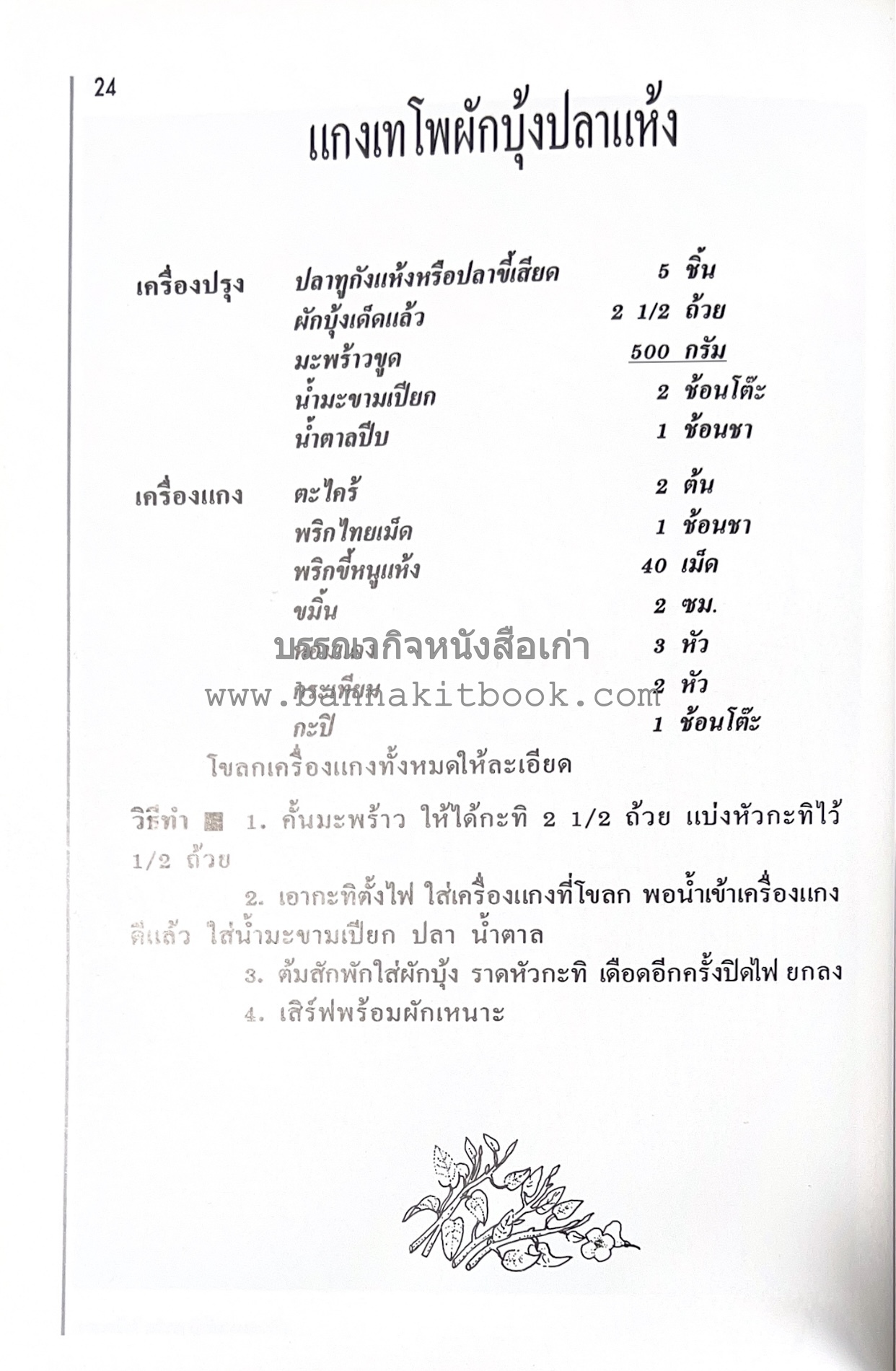 อาหารปักษ์ใต้ (เมนูแกง น้ำพริก ยำ ต้ม ทอด ผัด) โดย : อาจารย์ศรีสมร คงพันธุ์.