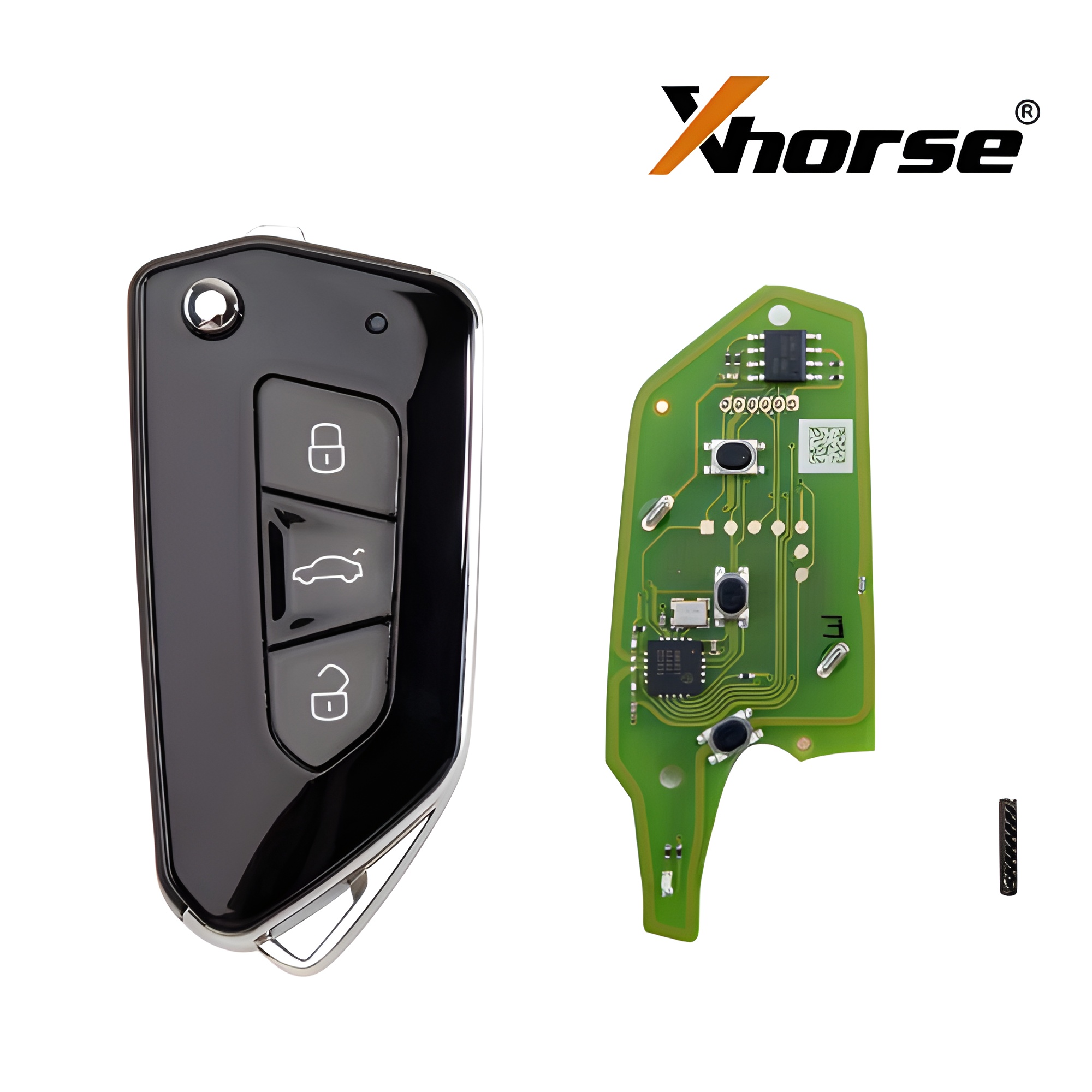 Xhorse VVDI รีโมต GA08 Style 3 ปุ่ม XKGA81EN