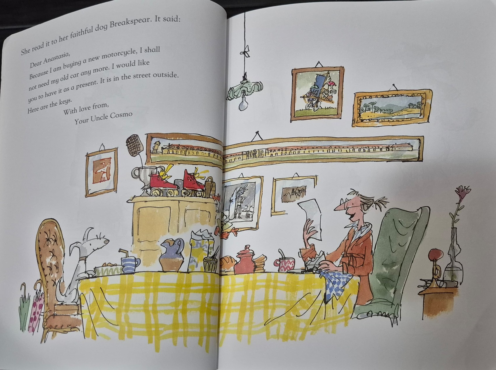 หนังสือนิทานปกอ่อน ** 🍅🍓MRA ARMITAGE ON THE ROAD BY QUENTIN BLAKE