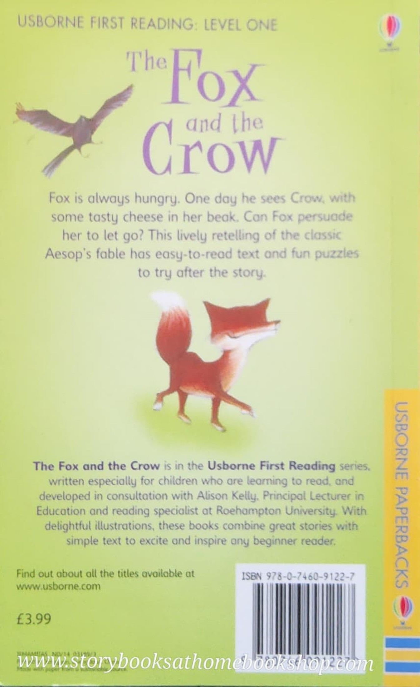หนังสือนิทานปกอ่อน** ♥️USBORNE FIRST READING: THE FOX AND THE CROW