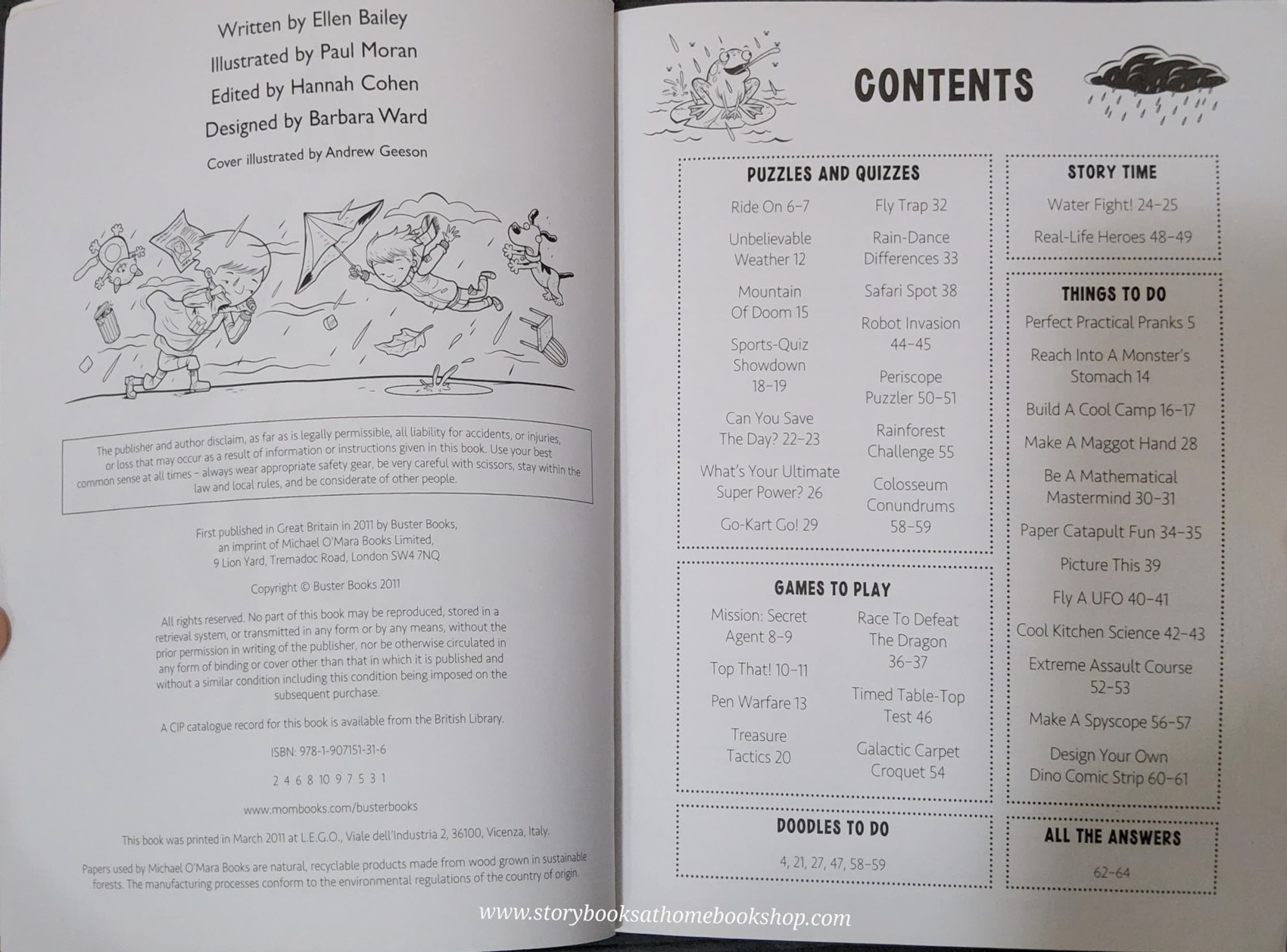 ACTIVITIES BOOK ** ð
ðTHE BOYS' RAINY DAY BOOK