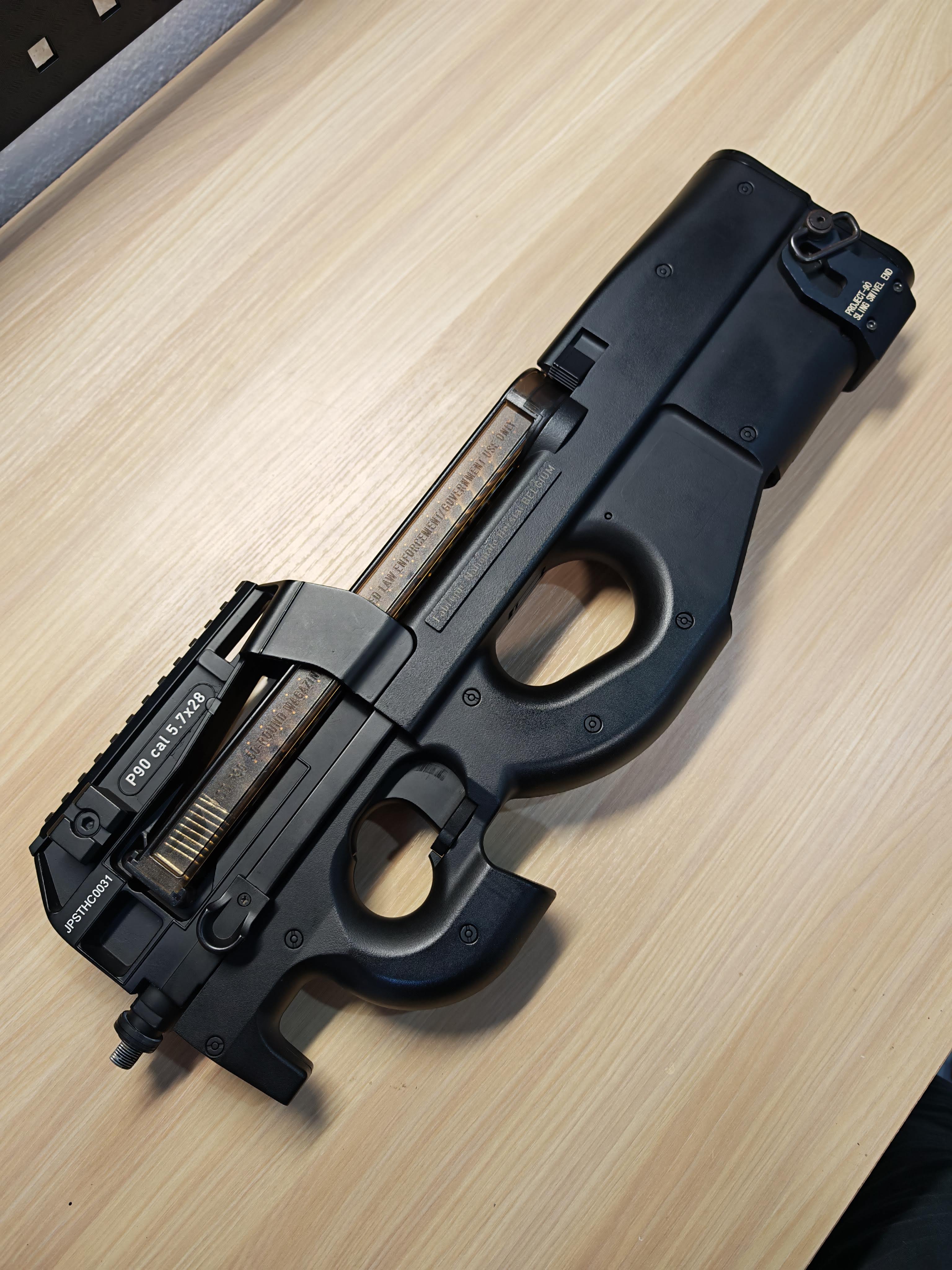 Double Bell 810 P90 แต่งภายใน AEG BB Gun บีบีกัน Airsoft Gun ปืนอัดลม ปืนยาวไฟฟ้า มือสอง