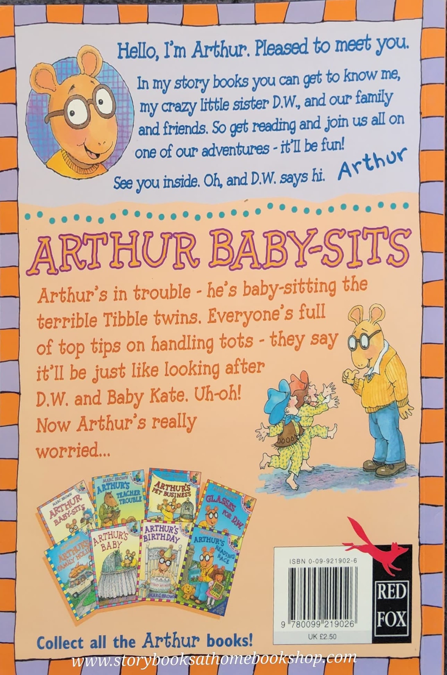 หนังสือนิทานปกอ่อน** 🍅🍓ARTHUR BABY-SITS BY MARC BROWN