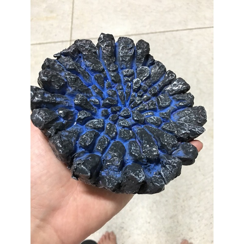 GK Resin Diorama Blue Cracked Ground งานเรซิ่น ฉากพื้นแตกสีฟ้า