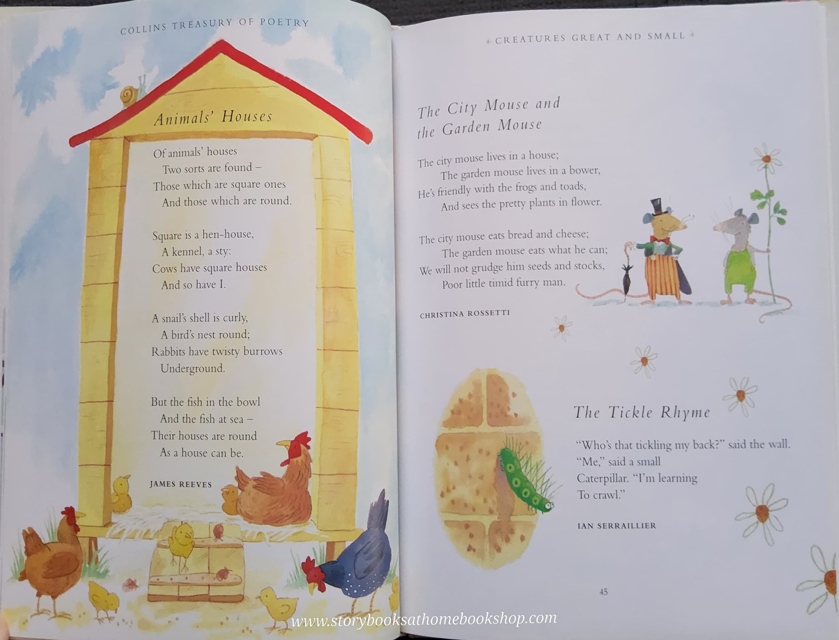 หนังสือนิทานปกแข็ง** 🍅🍓COLLINS TREASURY OF POETRY