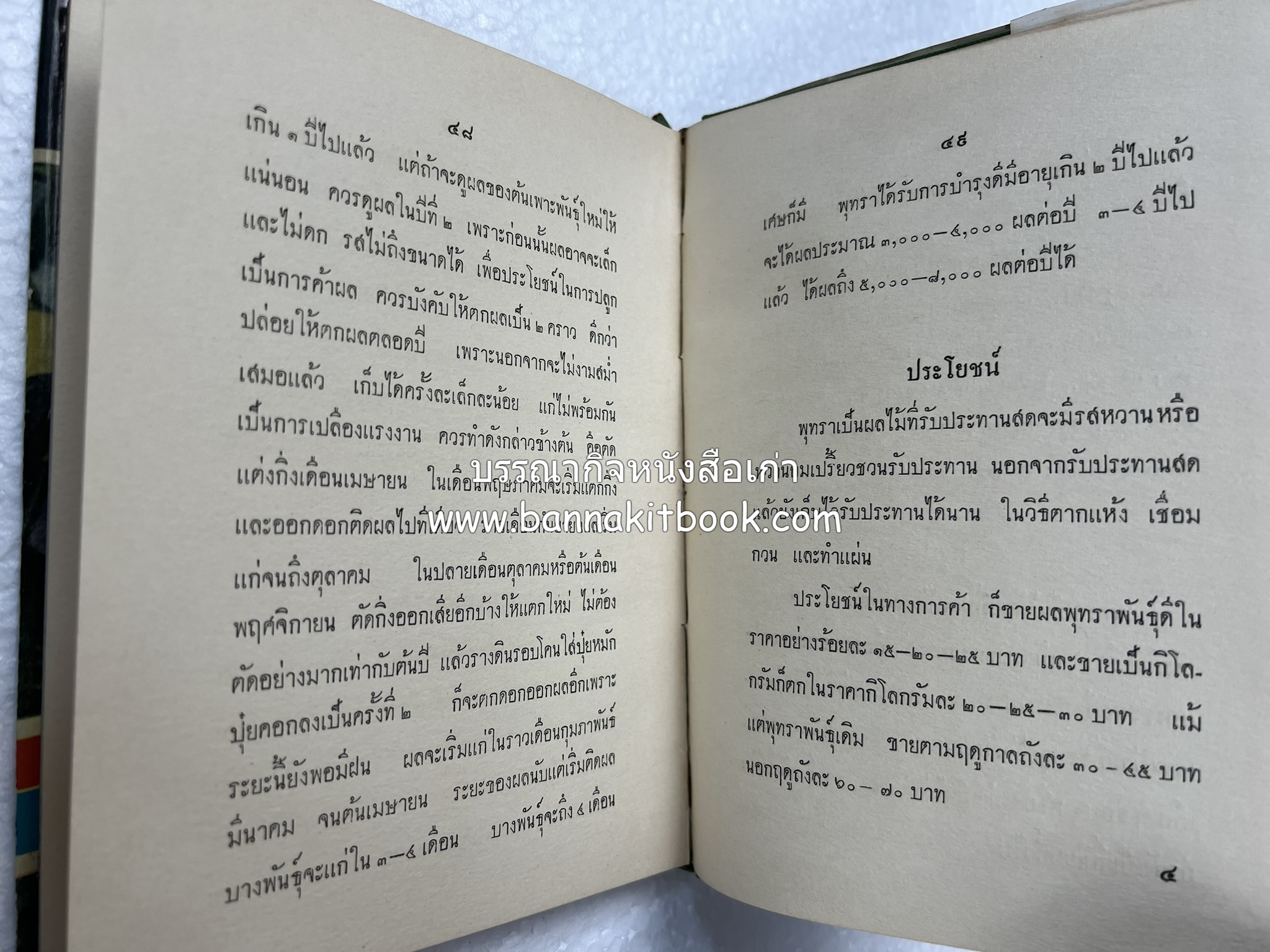 การเพาะปลูกพุทรา ตำราชุดเกษตรกรรม ของ หลวงบุเรศบำรุงการ.