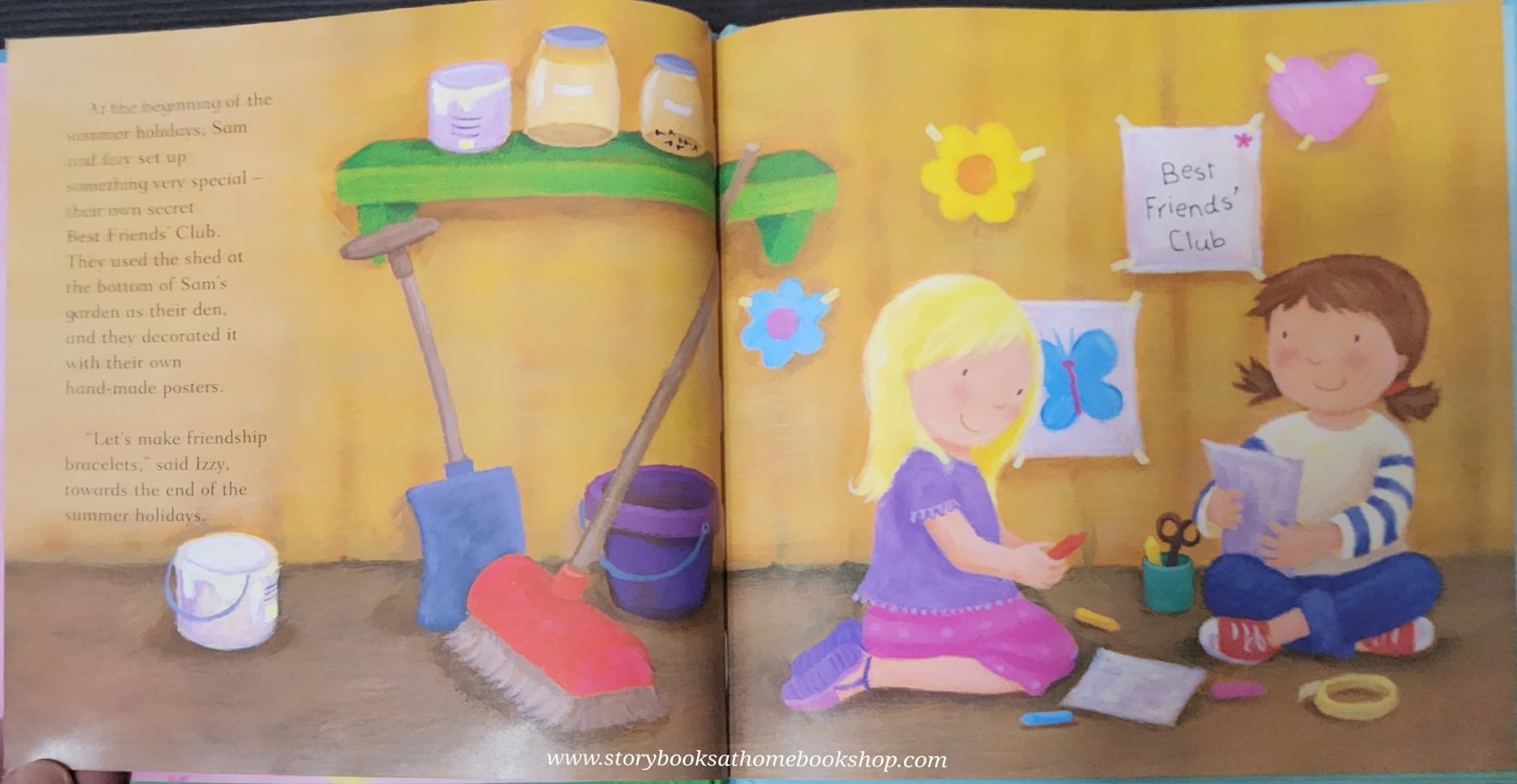 หนังสือนิทานปกแข็ง ** 🍅🍓BEST FRIENDS' CLUB read the story and Learn how to make your own bracelets