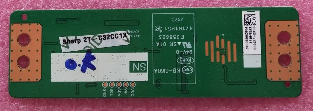 ทีคอนทีวี SHARP(ชาร์ป) ของแท้ถอดจากเครื่อง ใช้กับรุ่น 2T-C32CC1X,2T-C32CE1X