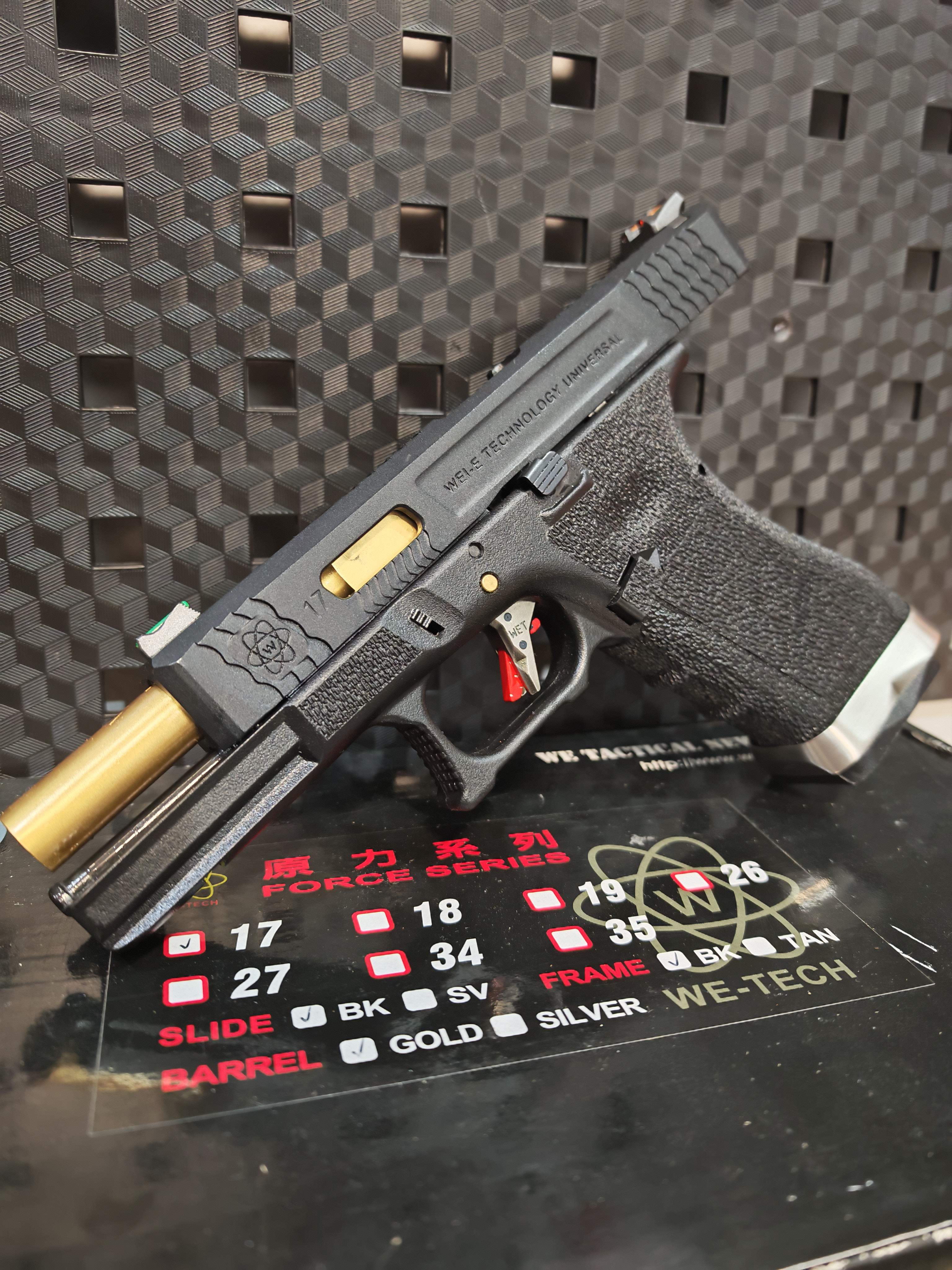 WE G17 Glock17 T1 G-Force GBB แต่งท่อรีด อัพเกรดแบริ่ง ไต้หวัน BB Gun บีบีกัน แบบแก๊ส ปืนอัดลม มือสอง Airsoft Gun