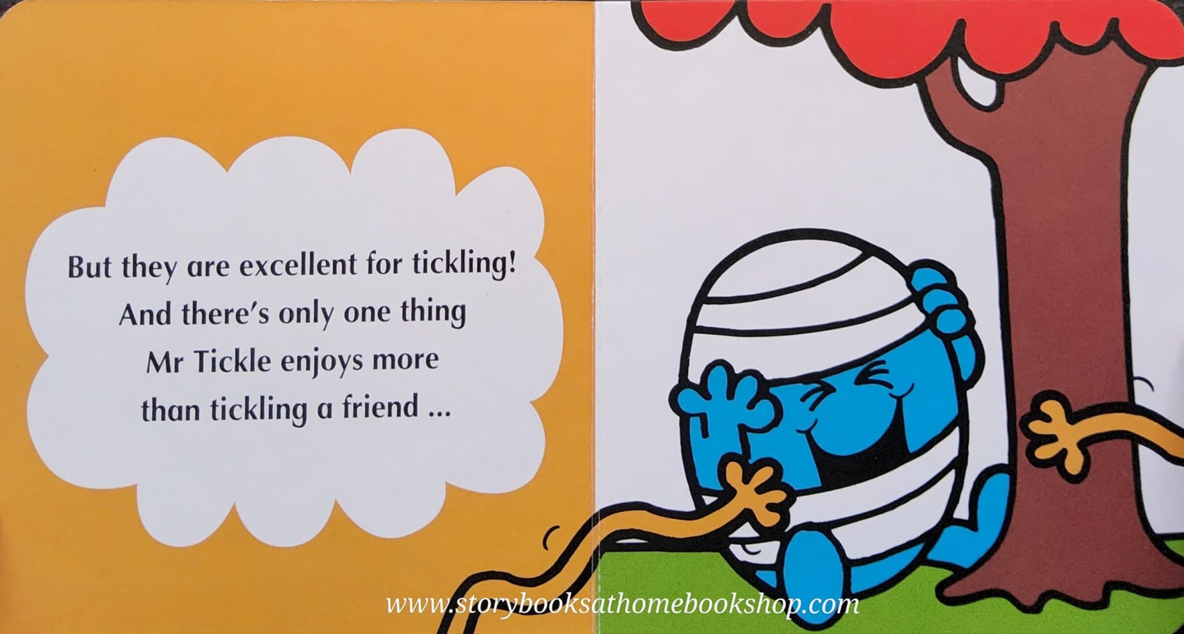 BOARD BOOK ** ðLITTLE MISS&MR.MENð ð
ð
HERE COMES MR.TICKLE by Roger Hargreaues