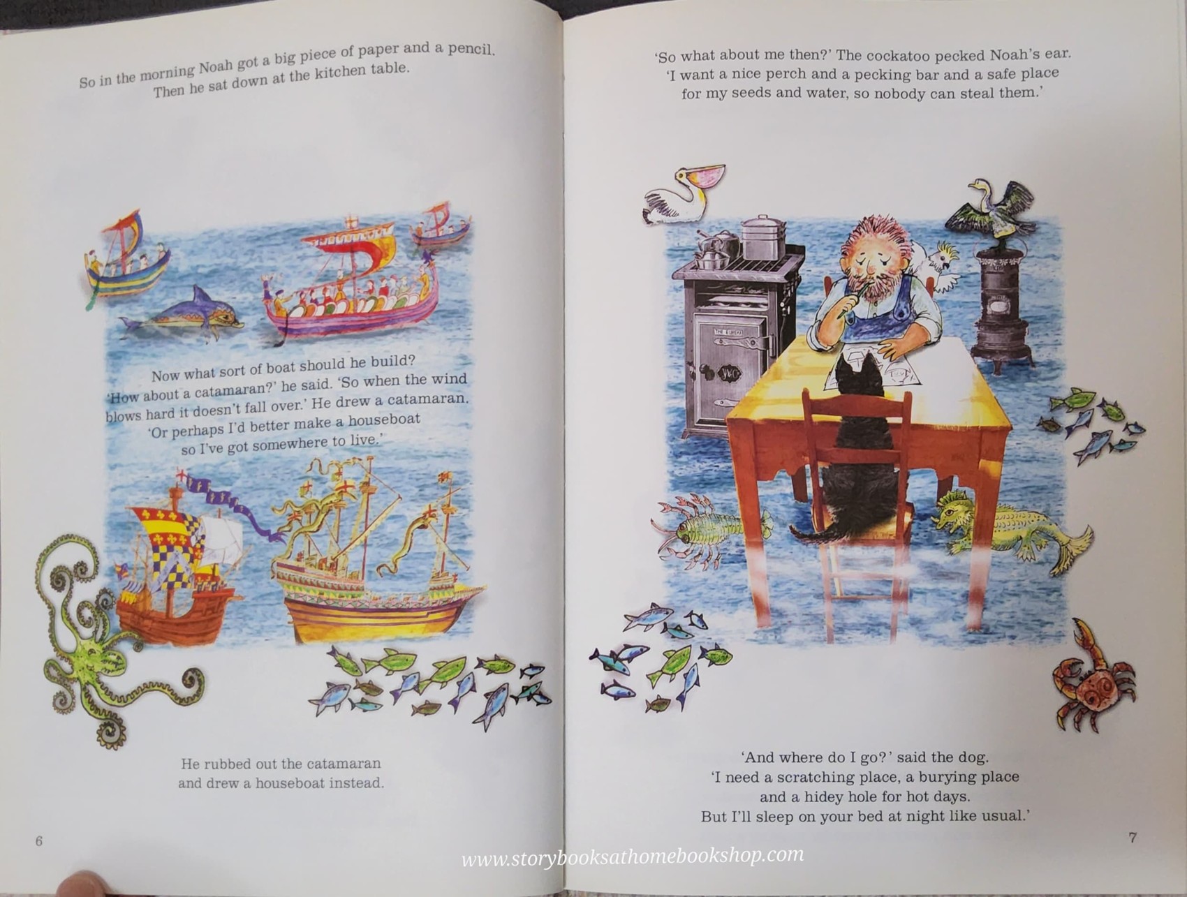 หนังสือนิทานปกแข็ง** 🍅NOAH'S BOAT BY LOUISE ELLIOTT