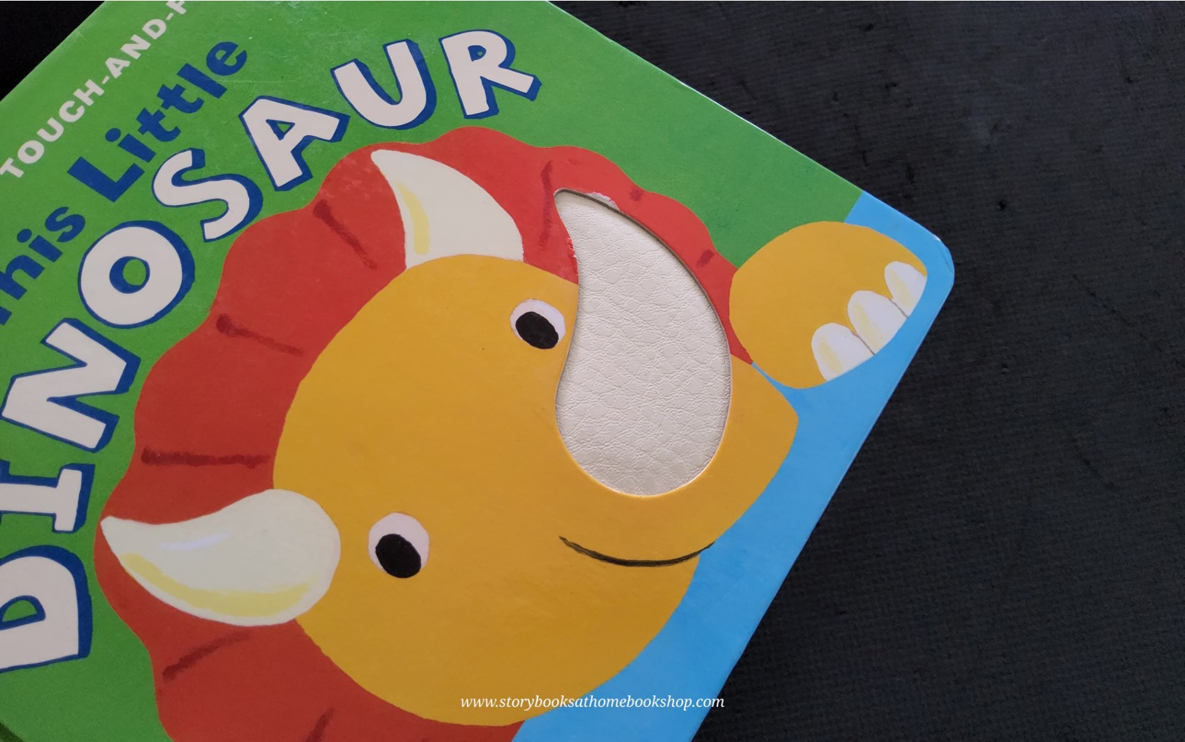TOUCH AND FEEL BOARD BOOK** 🍅🍓THIS LITTLE DINOSAUR
