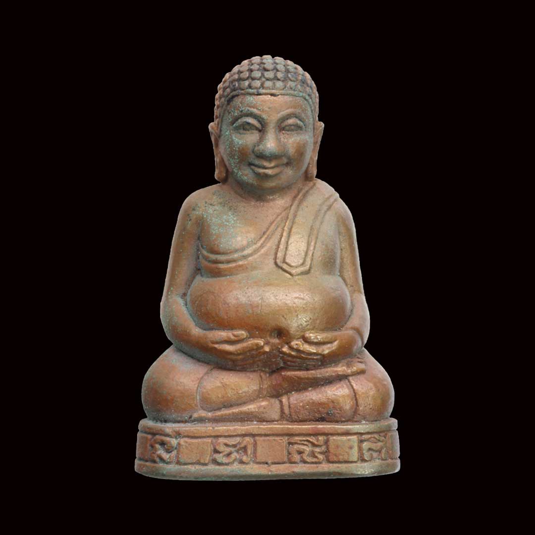 พระสังกัจจายน์ หลวงพ่ออุ้น วัดตาลกง ปี2544 เนื้อทองผสม