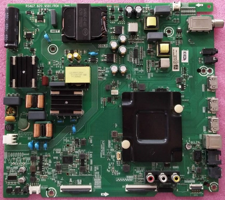 เมนบอร์ดทีวี Hisense ไฮเซน ของแท้มือสองถอดจากเครื่อง รุ่น55A7400F พาร์ทติดบอร์ดRSAG7.820.9581/ROH