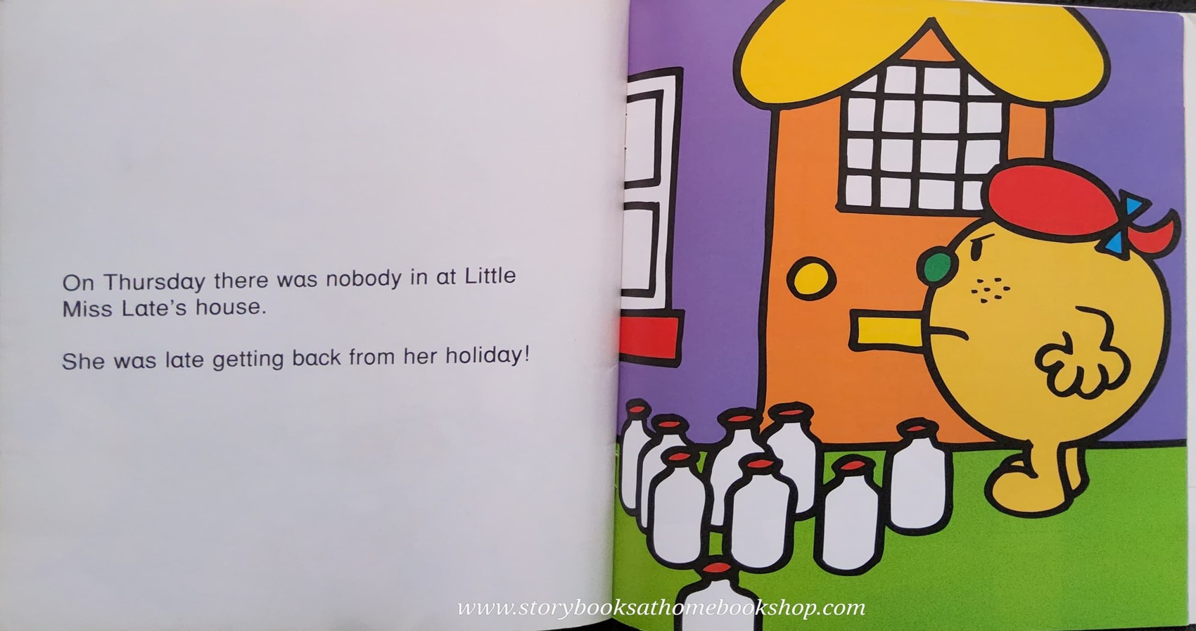 หนังสือนิทานปกอ่อน** 👉LITTLE MISS&MR.MEN👍 🍅🍓LITTLE MISS TROUBLE MOVING HOUSE BY Roger Hargreaues