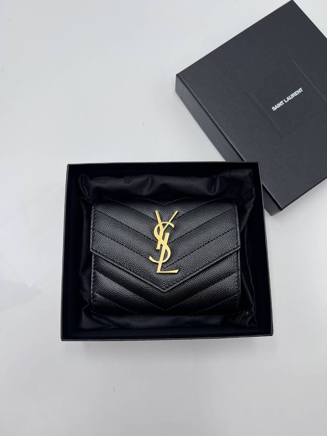 New Ysl 3 พับ ปี 2022 อุปกรณ์ กล่อง การ์ด ถุงผ้า