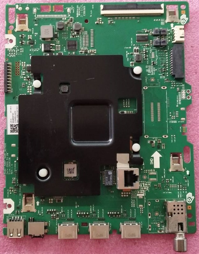 เมนบอร์ดทีวีซัมซุง Samsungอะไหล่แท้/มือสองพร้อมใช้งาน พาร์ท BN96-53074D ใช้กับรุ่นUA55AU7000KXXT ใช้กับเวอร์ชั่นFB02 เท่านั้น (ต้องเทียบความเหมือนของบอร์ดก่อนสั่ง)