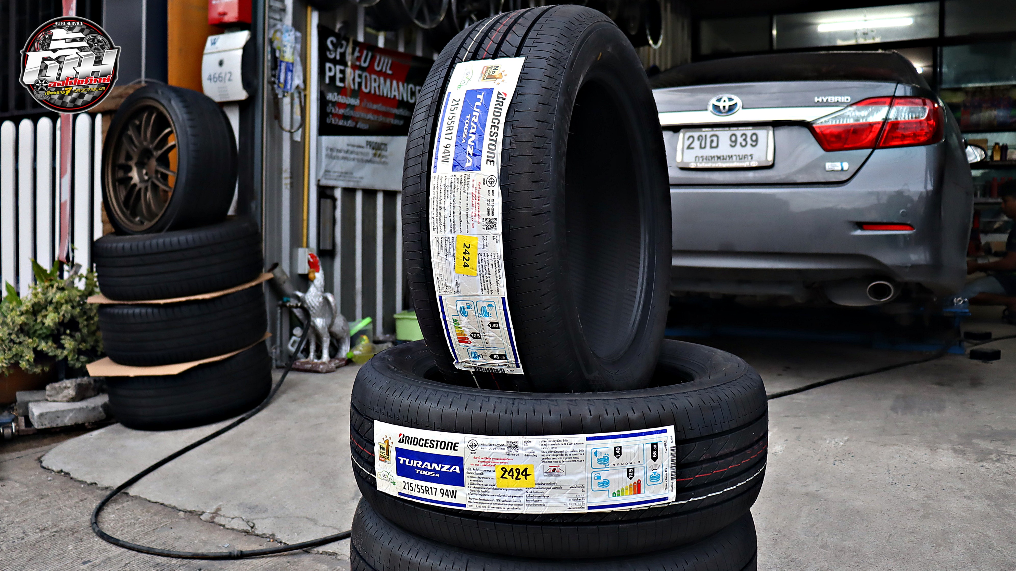 TOYOTA CAMRY เปลี่ยนยาง BRIDGESTONE Turanza T005A 215/55R17 94W