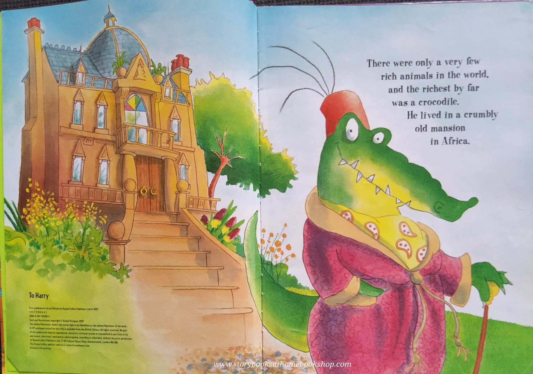 หนังสือนิทานปกแข็ง** 🍅🍓THE RICHEST CROCODILE IN THE WORLD BY DANIEL POSTGATE