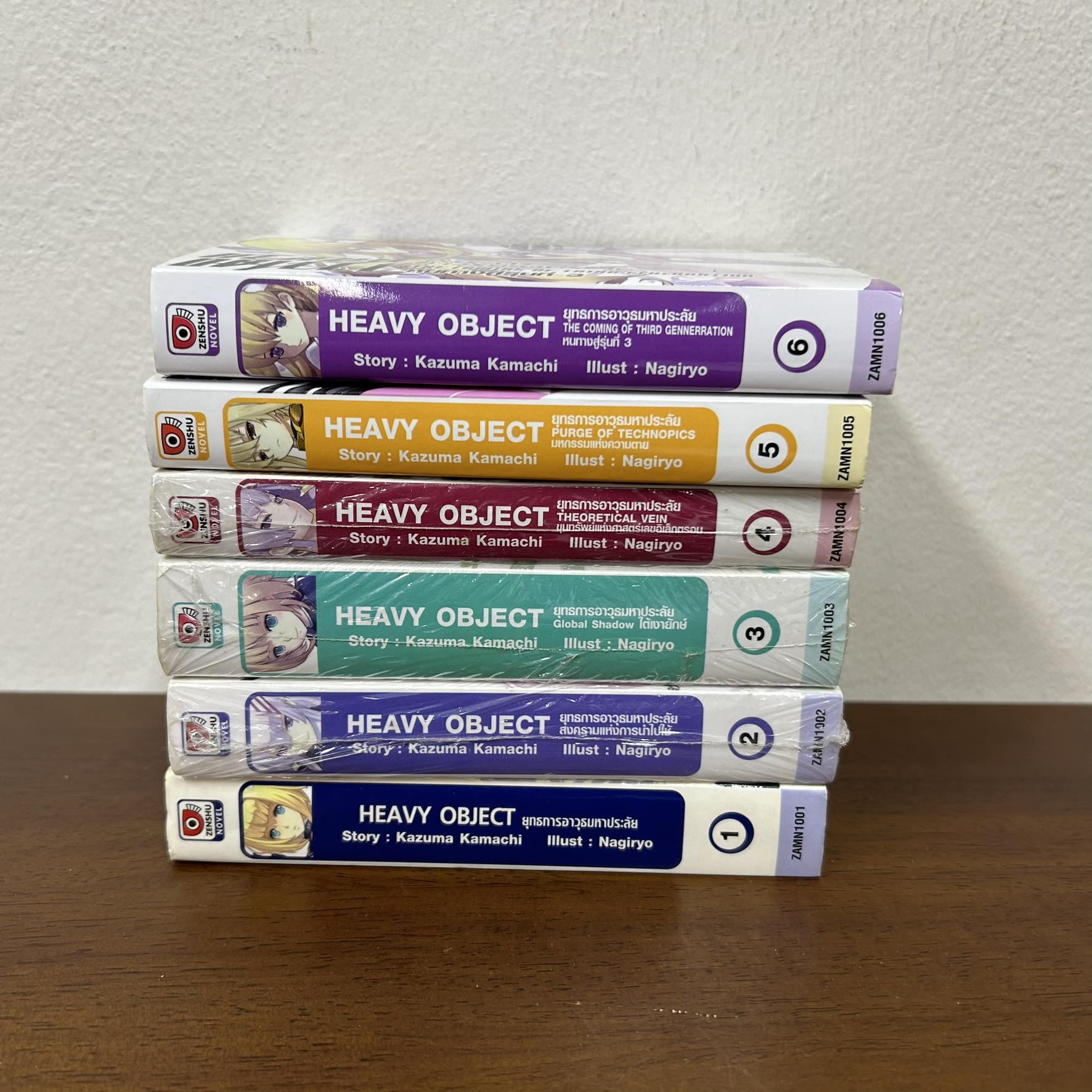 [LIGHT NOVEL] Heavy Object ยุทธการอาวุธมหาประลัย เล่ม 1-6 ... Kazuma Kamachi เขียน (มือสอง) LN นิยาย ไลท์โนเวล