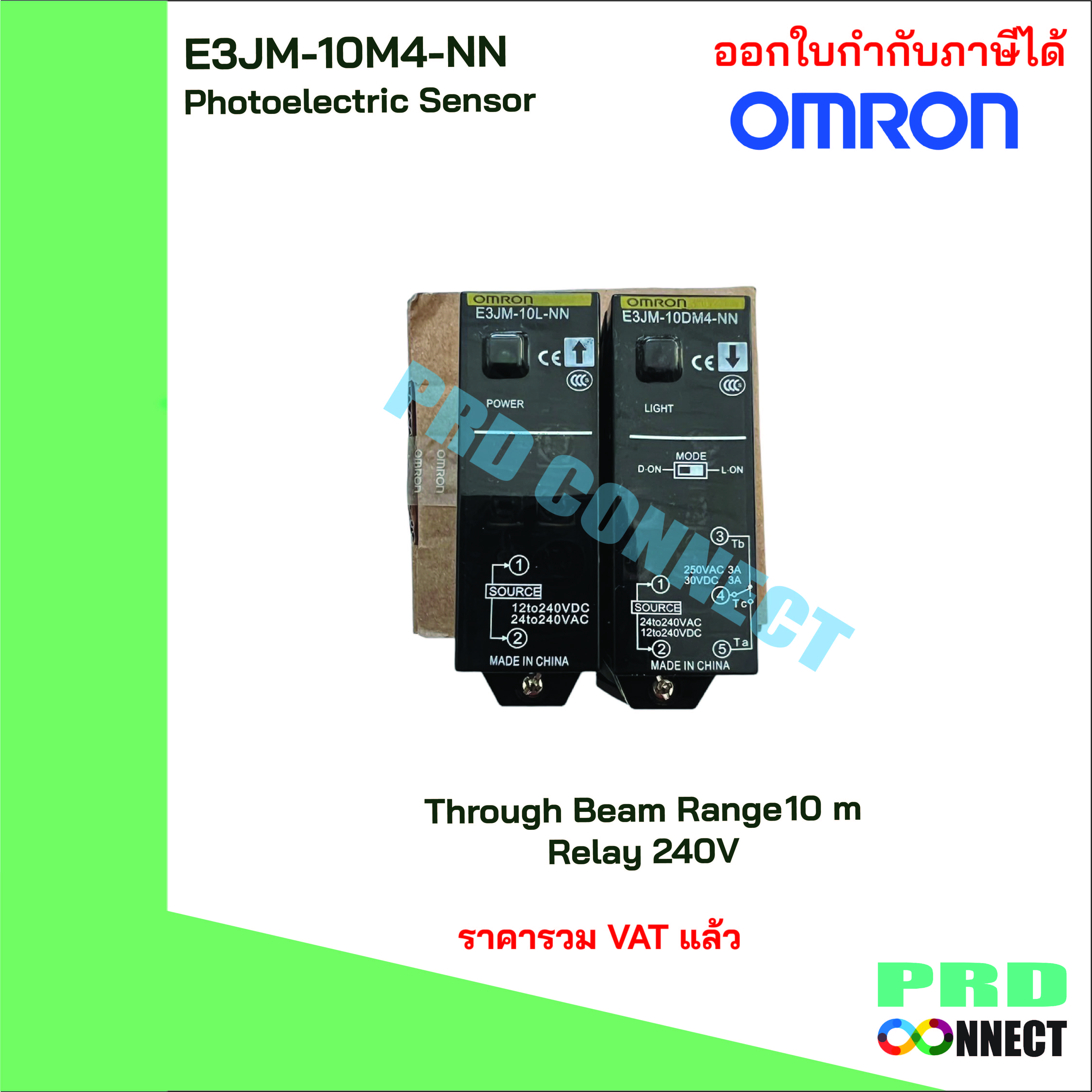 E3JM-10M4-NN Photoelectric Sensors Omron