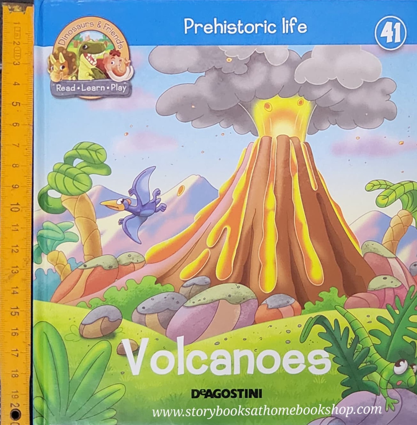 หนังสือนิทานปกแข็ง** 🍅🍓DINOSAURS&FRIENDS READ.LEARN.PLAY:PREHISTORIC LIFE VOLCANOES