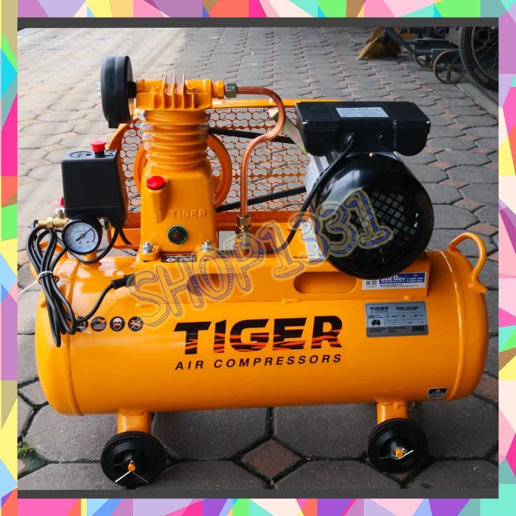 ปั๊มลม TIGER รุ่นสายพาน TGA1-36M 36 ลิตร มอเตอร์รอบเร็ว 1 HP
