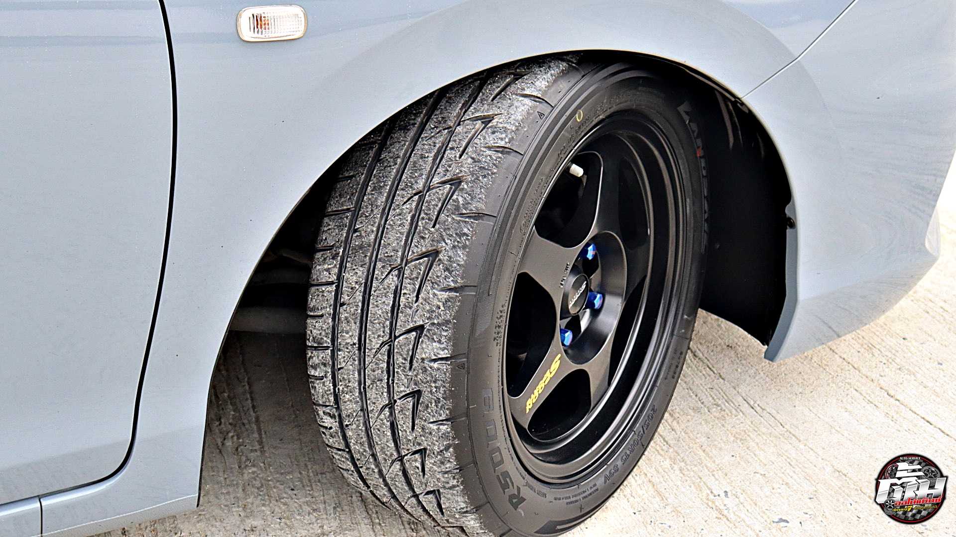 HONDA CITY เปลี่ยนล้อยาง ล้อ SPOON ATM-021 ATOMIC ขอบ15นิ้ว ยาง LANDSAIL RS009 205/50R15 89V