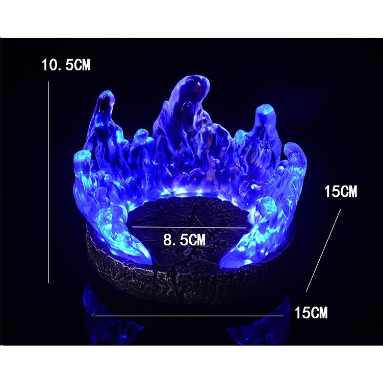 GK Resin Diorama Fire Wall light up งานเรซิ่น ฐานฉากกำแพงไฟ (มีไฟ)
