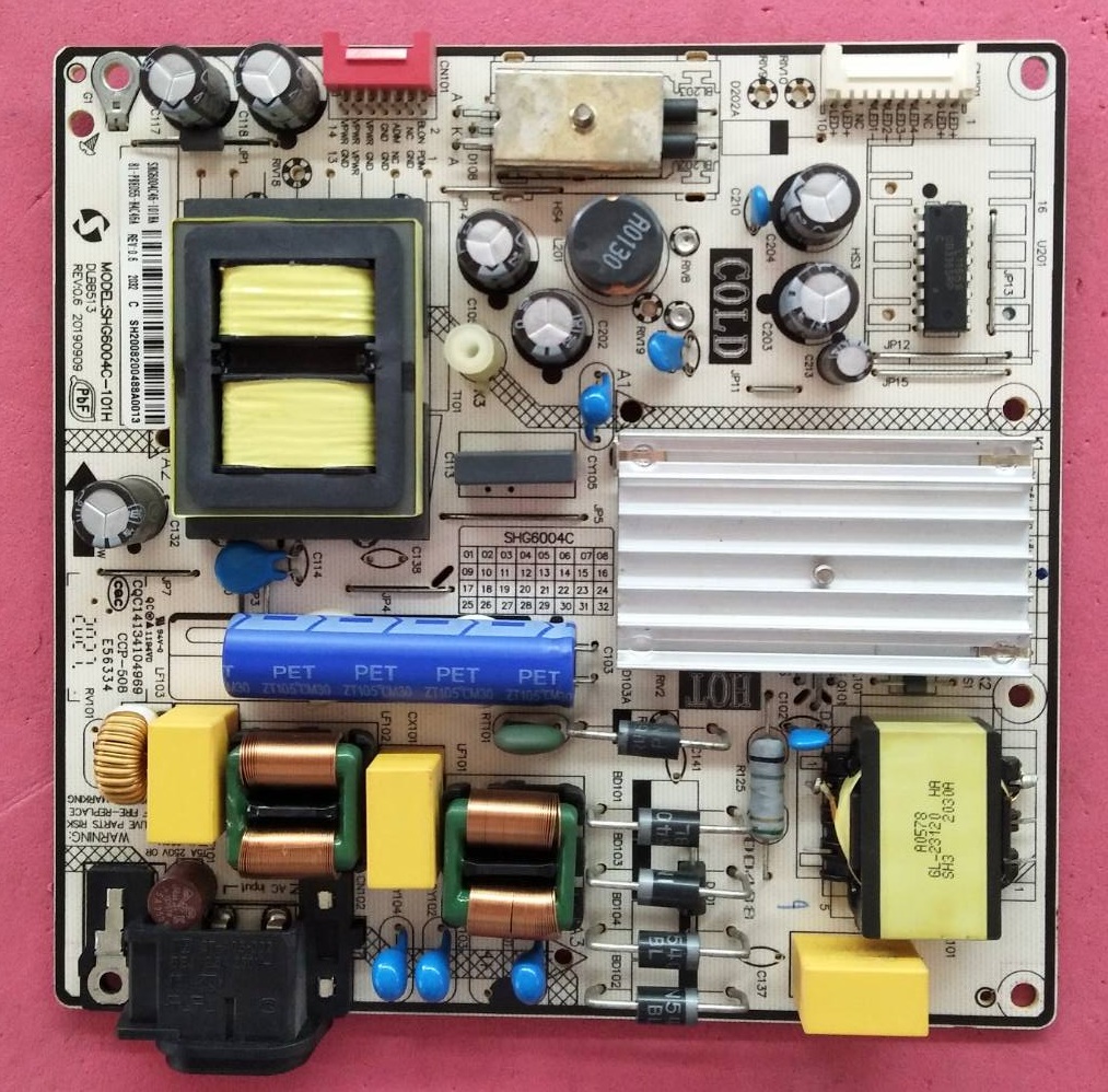 เพาเวอร์ซัพพลายทีวีอะโคเนติค/ภาคจ่ายไฟทีวีอะโคเนติค (Power Supply TV ACONATIC) อะไหล่แท้/มือสองพร้อมใช้งาน ใช้กับรุ่น55RS543AN พาร์ท SHG6004C-101H