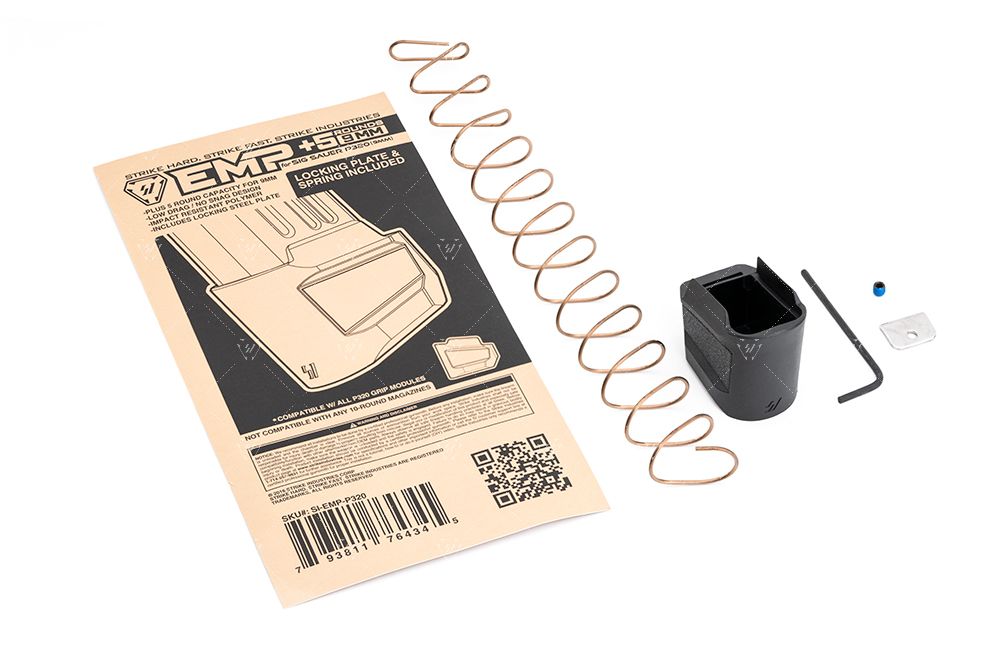 STRIKE INDUSTRIES - Extended Magazine Plate for SIG SAUER P320 (9mm)