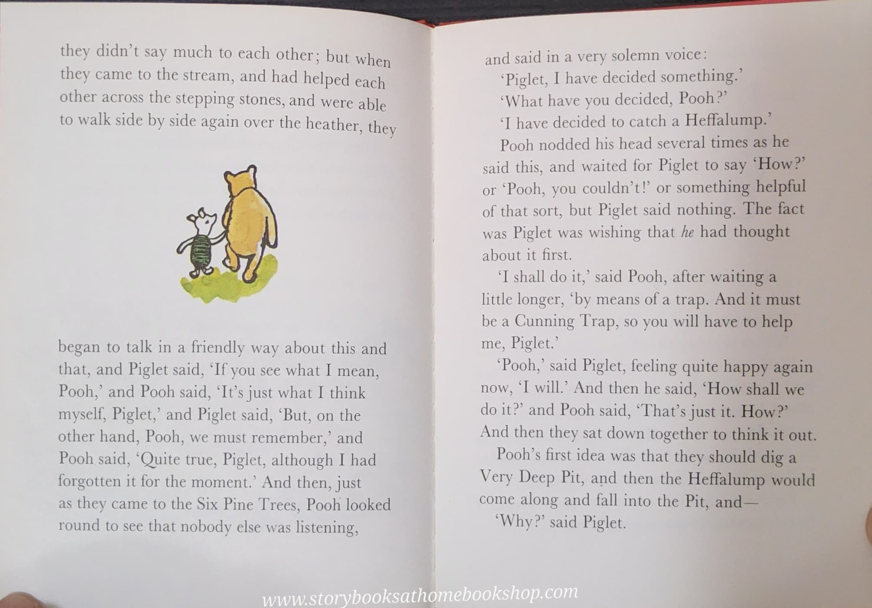 หนังสือนิทานปกแข็ง** 🍓🍓PIGLET MEETS A HEFFALUMP BY A.A.MILNE