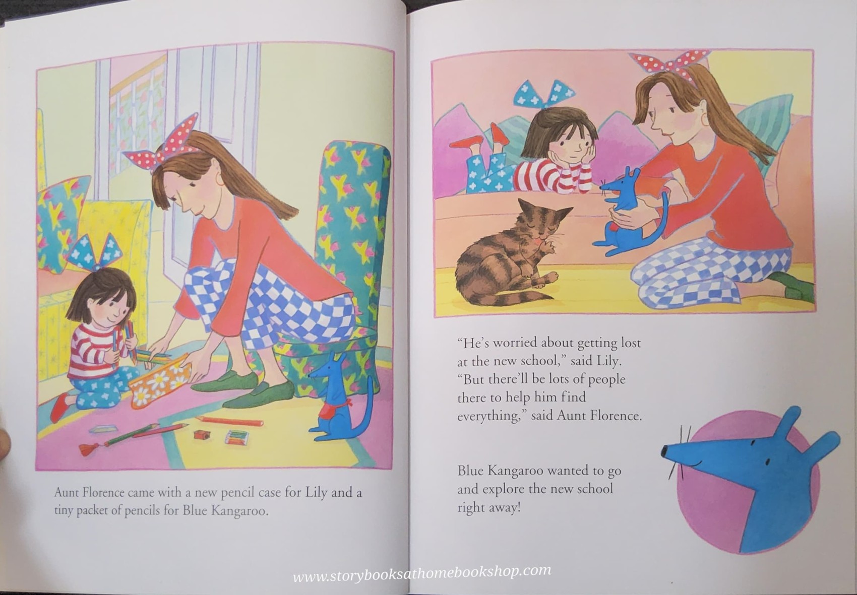 หนังสือนิทานปกอ่อน** 🍅🍅COME TO SCHOOL TOO,BLUE KANGAROO