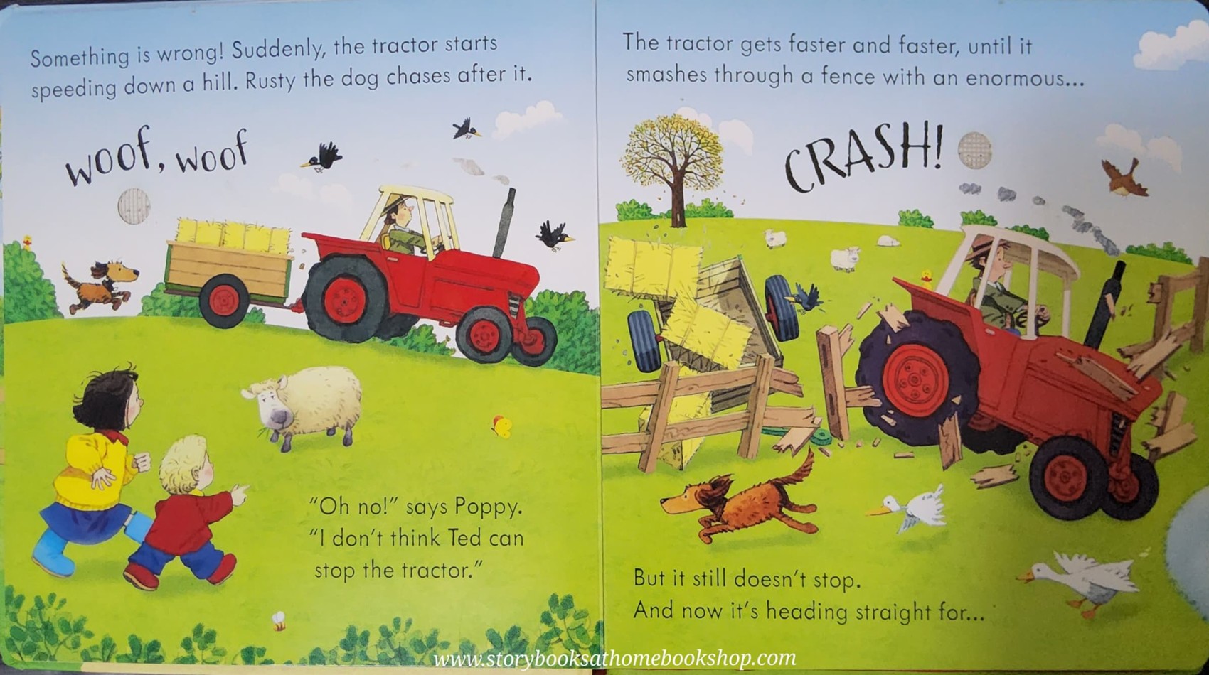 SOUND BOARD BOOK** ð
ð
USBORNE FARMYARD TALE:POPPY AND SAM'S NOISY TRACTOR