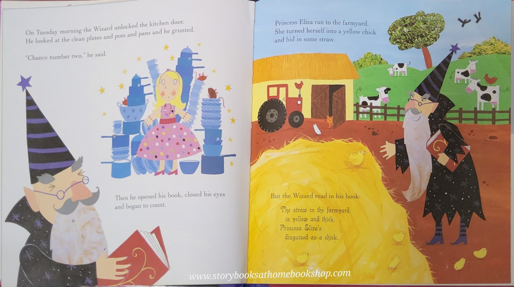 หนังสือนิทานปกแข็ง** 🍅🍅THE PRINCESS AND THE WIZARD BY JULIA DONALDSON AND LYDIA MONKS