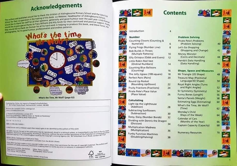 Knowledge Guide Book** ð
ðbeliar on display: Hand on Numeracy age 5-11